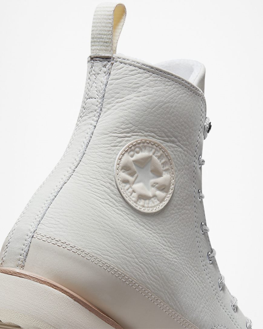 Dámské Boty Converse Chuck Taylor Crafted Vysoké Béžový Béžový Bílé Růžové | CZ WFHL30